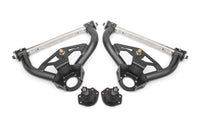 Thumbnail for BMR 78-87 GM G-Body Non-Adjustable Upper A-Arms Delrin 0.5in Tall Ball Joint - Black Hammertone
