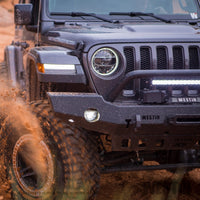 Thumbnail for Westin 18-19 Jeep Wrangler JL WJ2 Full Width Front Bumper w/Bull Bar Textured Black