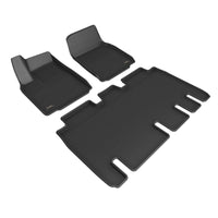 Thumbnail for 3D MAXpider 22-23 Tesla Model X Full Set Floormats - Black