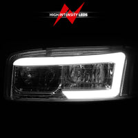 Thumbnail for Anzo 99-17 GMC Sierra/Denali Headlights Chrome Amber (w/C Light Bars)