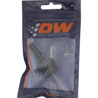 Thumbnail for DeatschWerks 10AN ORB Male to 5/16in Male EFI Quick Connect Adapter - Anodized Matte Black