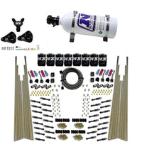 Thumbnail for Nitrous Express 8 Cyl Dry Direct Port Four Stage 8 Solenoids Nitrous Kit (200-600HP) w/5lb Bottle