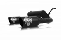 Thumbnail for Gibson 07-17 Jeep Wrangler Sport 3.6L 2.5in Patriot Skull Series Cat-Back Dual Exhaust - Blk Ceramic