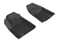 Thumbnail for 3D MAXpider 2015-2020 Jeep Cherokee Kagu 1st Row Floormat - Black