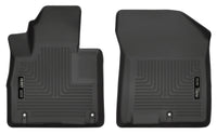 Thumbnail for Husky Liners 2019 Hyundai Santa Fe WeatherBeater Black Front Floor Liners
