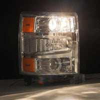 Thumbnail for AlphaRex 14-15 Chevy 1500 PRO-Series Projector Headlights Chrome w/Sequential Signal &  DRL