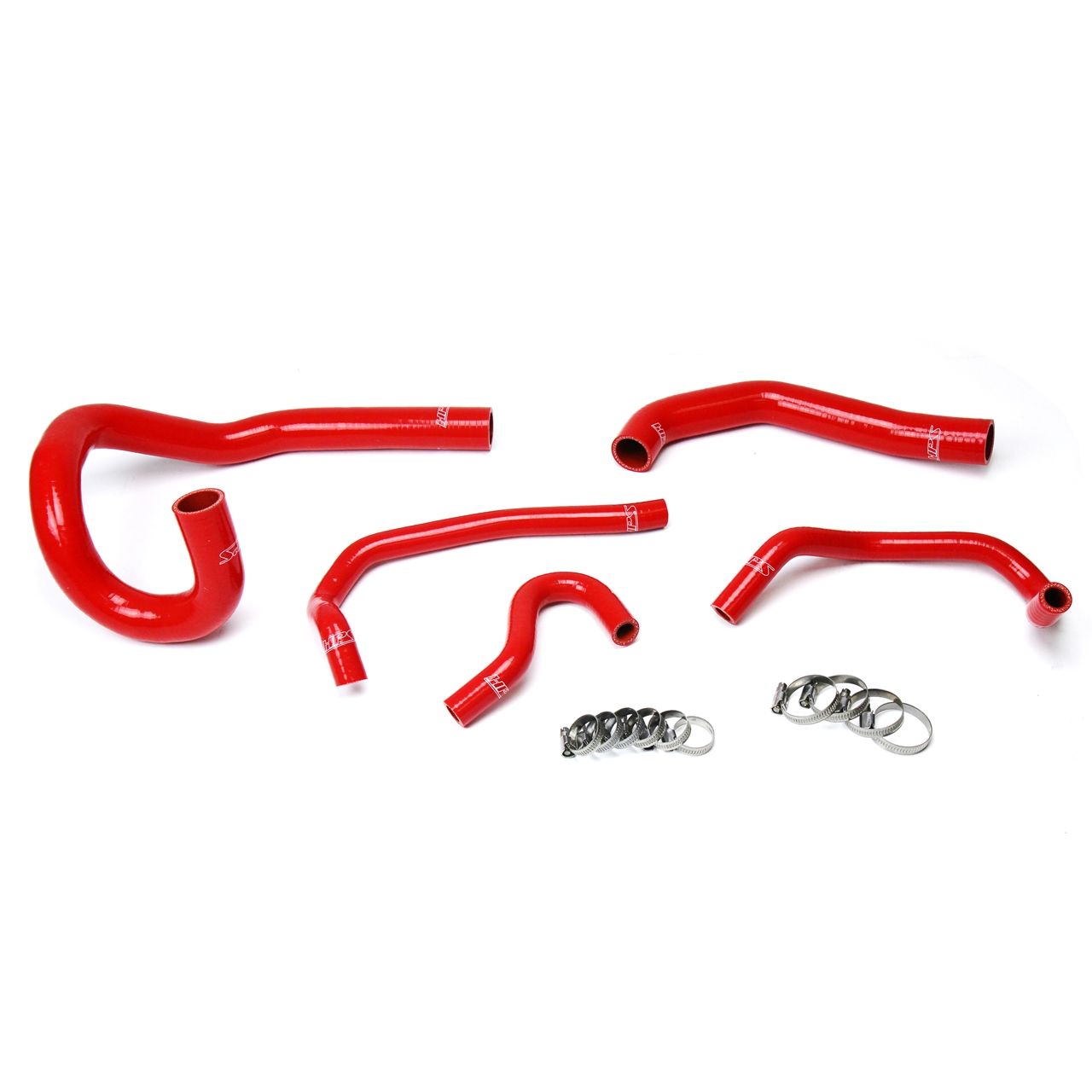 HPS Red Reinforced Silicone Radiator + Heater Hose Kit Coolant for Toyota 86-92 Supra MK3 Turbo & NA 7MGE / 7MGTE Left Hand Drive