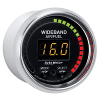 Thumbnail for Autometer GS 52mm AFR or LAMBDA Digital Wideband Air/Fuel Ratio PRO Wideband A/F Kit