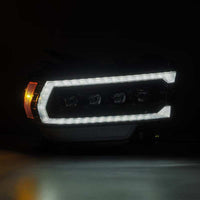 Thumbnail for AlphaRex 19-21 Ram 2500 NOVA LED Proj Headlights Plank Style Alpha Blk w/Activ Light/Seq Signal/DRL