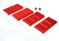 Thumbnail for Energy Suspension 67-69 Camaro / 62-74 Nova/Chevy II / 67-69 Firebird Red Mono-Leaf Spring Isolators