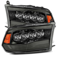 Thumbnail for AlphaRex 09-18 Dodge Ram 1500HD NOVA LED Projector Headlights Plank Style Design Alpha Black w/DRL