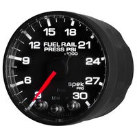 Thumbnail for Autometer Spek-Pro Gauge Rail Press 2 1/16in 30Kpsi Stepper Motor W/Peak & Warn Blk/Blk