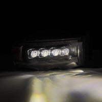 Thumbnail for AlphaRex 02-05 Dodge Ram 1500 NOVA LED Proj Headlights Plank Style Blk w/Activ Light/Seq Signal