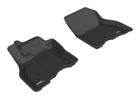 Thumbnail for 3D MAXpider 2013-2019 Nissan Leaf Kagu 1st Row Floormat - Black