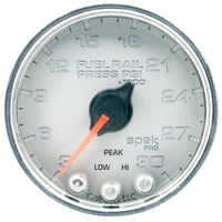 Thumbnail for Autometer Spek-Pro Gauge Rail Press 2 1/16in 30Kpsi Stepper Motor W/Peak & Warn Slvr/Chrm