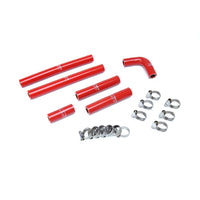 Thumbnail for HPS Red Reinforced Silicone Rear Heater Hose Kit 1FZ-FE for Lexus 96-97 LX450 FJ80 4.5L I6 equipped with rear heater