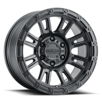Thumbnail for Raceline 956B Compass 17x9in / 8x165.1 BP / -12mm Offset / 125.2mm Bore - Satin Black Wheel