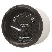 Thumbnail for Autometer GT Series 52mm Short Sweep Electronic 8-18 Volts Voltmeter