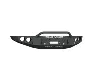 Thumbnail for Road Armor 19-20 Ford Ranger Stealth Front Winch Bumper w/Round Light Pods/Pre-Runner - Blk