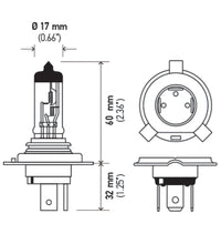 Thumbnail for Hella Halogen H4 24V 100/90W P43t T4.625 Bulb