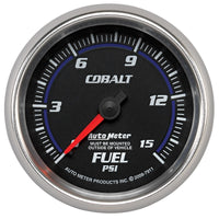 Thumbnail for Autometer Cobalt 2-5/8in  Mechanical Fuel Pressure Gauge 0-15 PSI
