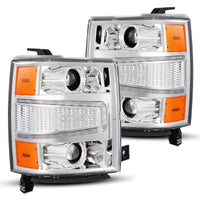 Thumbnail for AlphaRex 04-15 Chevy 1500HD LUXX LED Proj Headlights Chrome w/Seq Activation Light / Seq Signal