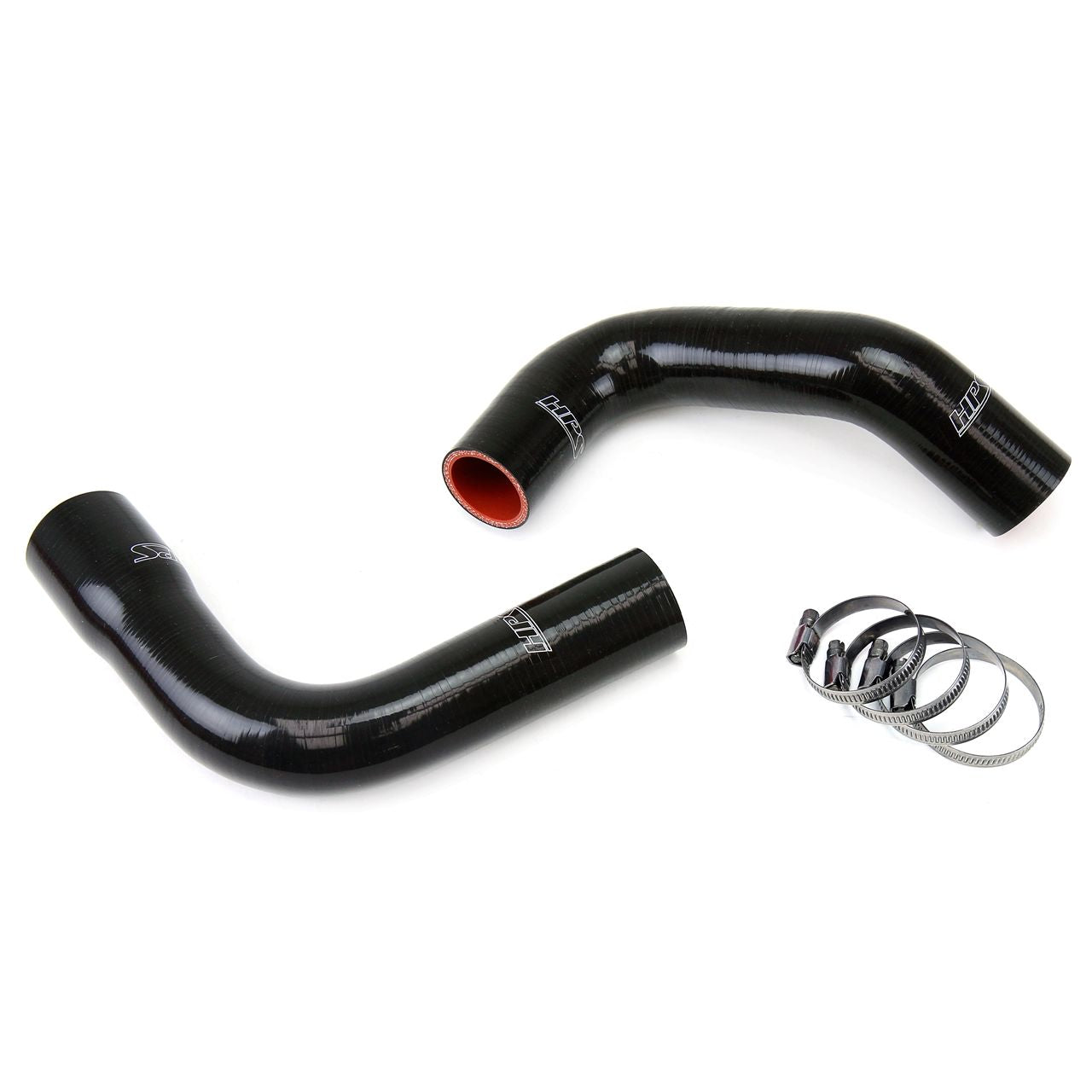 HPS Black Reinforced Silicone Radiator Hose Kit Coolant for Jeep 76-86 CJ7 4.2L