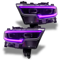 Thumbnail for Oracle 19-21 RAM 1500 Projector LED Headlight DRL Kit - RGBW+A w/ 2.0 Controller SEE WARRANTY