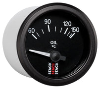 Thumbnail for Autometer Stack 52mm 60-150 Deg C M10 Male Electric Oil Temp Gauge - Black