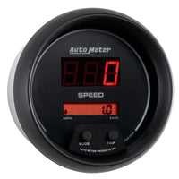 Thumbnail for Autometer Sport-Comp Black 3 3/8in 160 MPH Digital Speedo Gauge