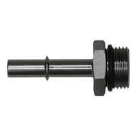 Thumbnail for DeatschWerks 10AN ORB Male to 3/8in Male EFI Quick Connect Adapter - Anodized DW Titanium