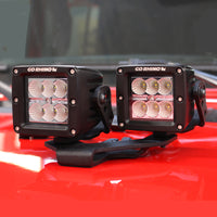 Thumbnail for Go Rhino 18-20 Jeep Wrangler JL/JLU/Gladiator JT Light Mount - Two 3in Cubes
