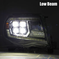 Thumbnail for AlphaRex 05-11 Toyota Tacoma NOVA LED Projector Headlights Plank Style Chrome w/Activation Light/DRL