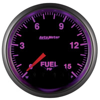 Thumbnail for AutoMeter Gauge Fuel Press 2-1/16in. 15PSI Stepper Motor W/Peak & Warn Elite