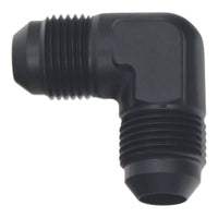 Thumbnail for DeatschWerks 8AN Male Flare to 8AN Male Flare 90-Degree Fitting - Anodized Matte Black