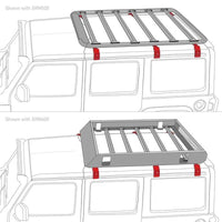 Thumbnail for Go Rhino 6pc Rain Gutter Mounting Kit for SRM Rack