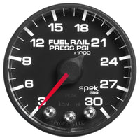 Thumbnail for Autometer Spek-Pro Gauge Rail Press 2 1/16in 30Kpsi Stepper Motor W/Peak & Warn Blk/Blk