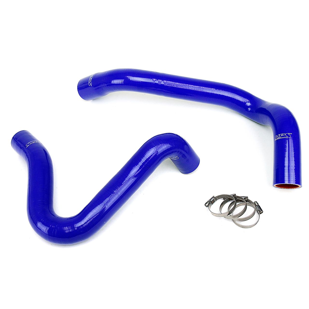 HPS Blue Reinforced Silicone Radiator Hose Kit Coolant for Ford 99-01 F250 Superduty w/ 7.3L Diesel Dual Alternator