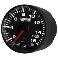 Thumbnail for Autometer Spek-Pro Gauge Nitrous Press 2 1/16in 1600psi Stepper Motor W/Peak & Warn Blk/Blk