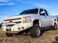 Thumbnail for Road Armor 08-13 Chevy 1500 Stealth Front Winch Bumper w/Pre-Runner Guard - Tex Blk
