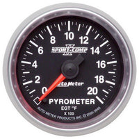 Thumbnail for Autometer Sport-Comp II Full Sweep Electronic 52mm 0-2000 degree F Pyrometer Gauge