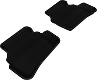 Thumbnail for 3D MAXpider 2008-2014 Mercedes-Benz C-Class Sedan W204 Kagu 2nd Row Floormats - Black
