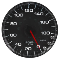 Thumbnail for Autometer Spek-Pro Gauge Speedometer 5in 180 Mph Elec. Programmable Black/Chrome