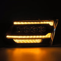 Thumbnail for AlphaRex 09-18 Dodge Ram 2500 NOVA LED Proj Headlights Plank Style Design Black w/ Activation Light