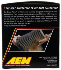 Thumbnail for AEM Brute Force Dryflow Air Filter - Conical 6in Base OD / 5.125in Top OD / 5.25in Height