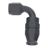 Thumbnail for DeatschWerks 6AN Female Swivel 90-Degree Hose End PTFE (Incl 1 Olive Insert) - Anodized Matte Black