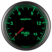 Thumbnail for AutoMeter Gauge Fuel Press 2-1/16in. 15PSI Stepper Motor W/Peak & Warn Elite