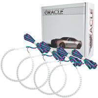 Thumbnail for Oracle GMC Sierra 07-13 Halo Kit (Round Ring Design) - ColorSHIFT w/ 2.0 Controller SEE WARRANTY