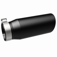 Thumbnail for MagnaFlow Tip Stainless Black Coated Single Double Round Single Outlet 5in Dia 4in Inlet 13in L