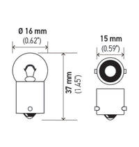 Thumbnail for Hella Bulb 67 12V 8W 4CP BA15s G6